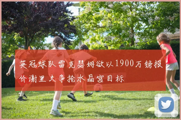 英冠球队雷克瑟姆欲以1900万镑报价谢里夫争抢水晶宫目标